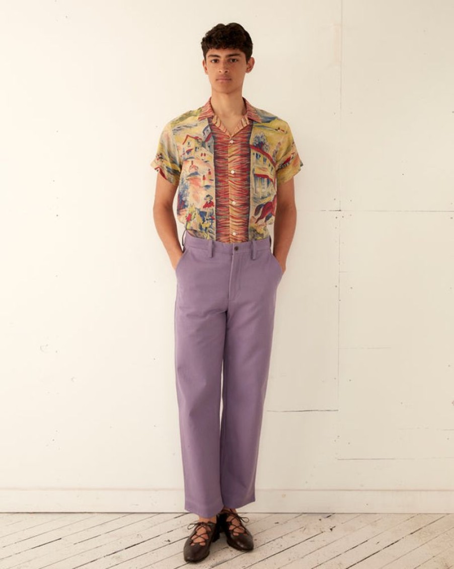 BODE New York Standard Trousers - Lavender | Trousers & Pants