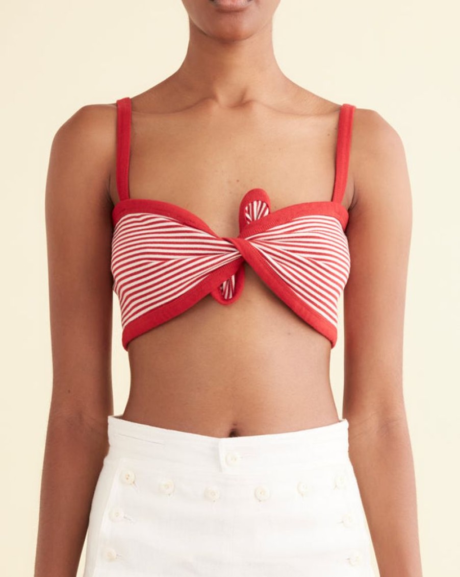 BODE New York Revere Stripe Bra | Underpinnings