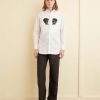 BODE New York Sequined Silhouette Tuxedo Shirt | Suiting