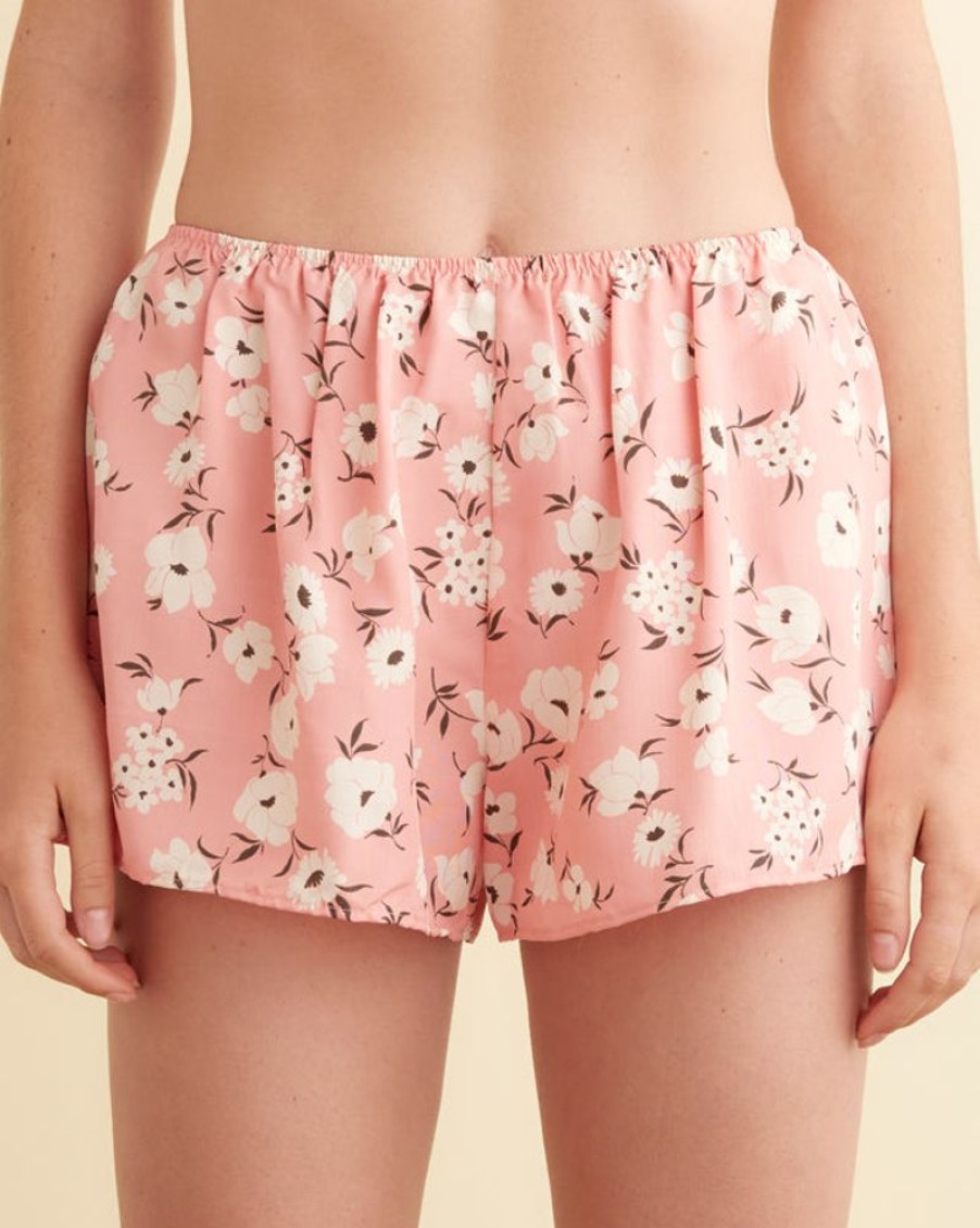 BODE New York Blushing Peony Shorts - M | Shorts