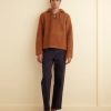 BODE New York Fleece Tie-Up Pullover | Outerwear