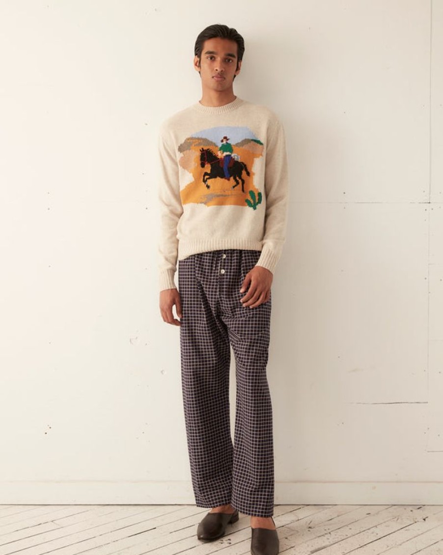 BODE New York Cowboy Crewneck | Knitwear