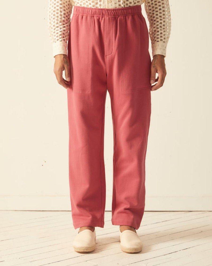 BODE New York Solid Track Pant - Pink | Trousers & Pants