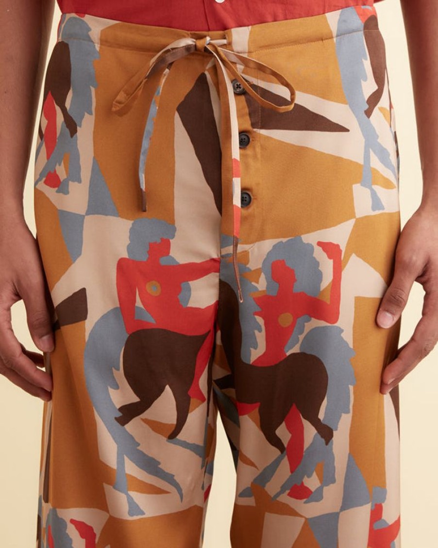 BODE New York Deco Mare Pajama Pants | Trousers & Pants