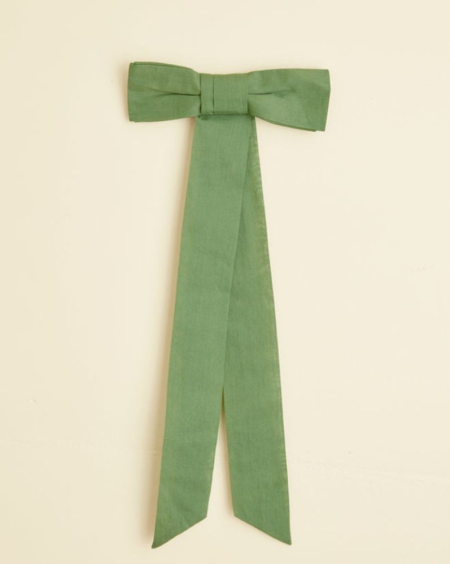 BODE New York Bow Barrette - Green | Accessories