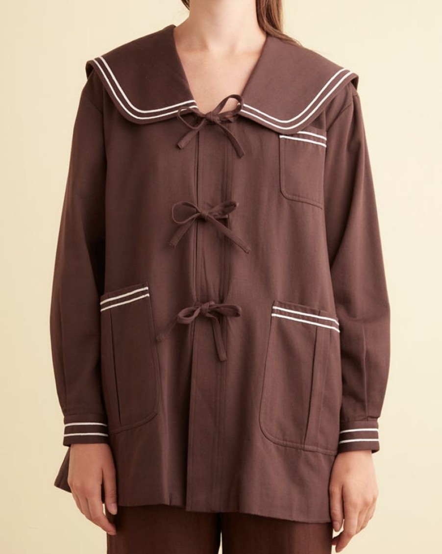 BODE New York Sailor Coat - Brown | Outerwear