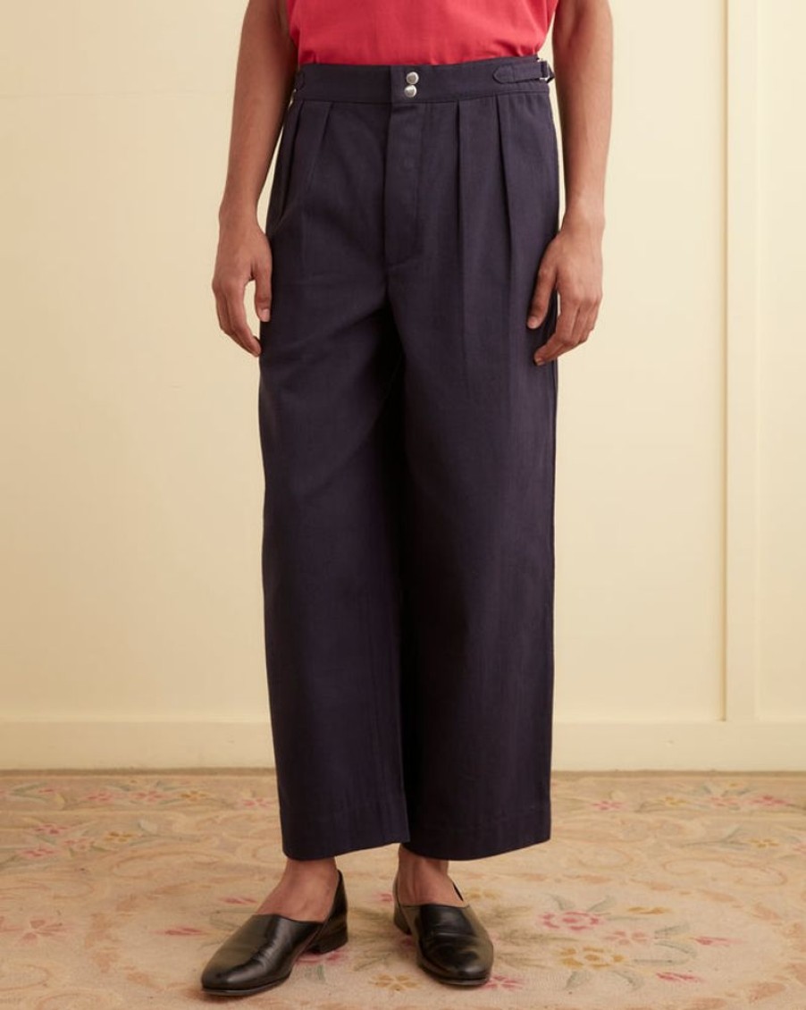 BODE New York Wide Leg Snap Trousers | Trousers & Pants