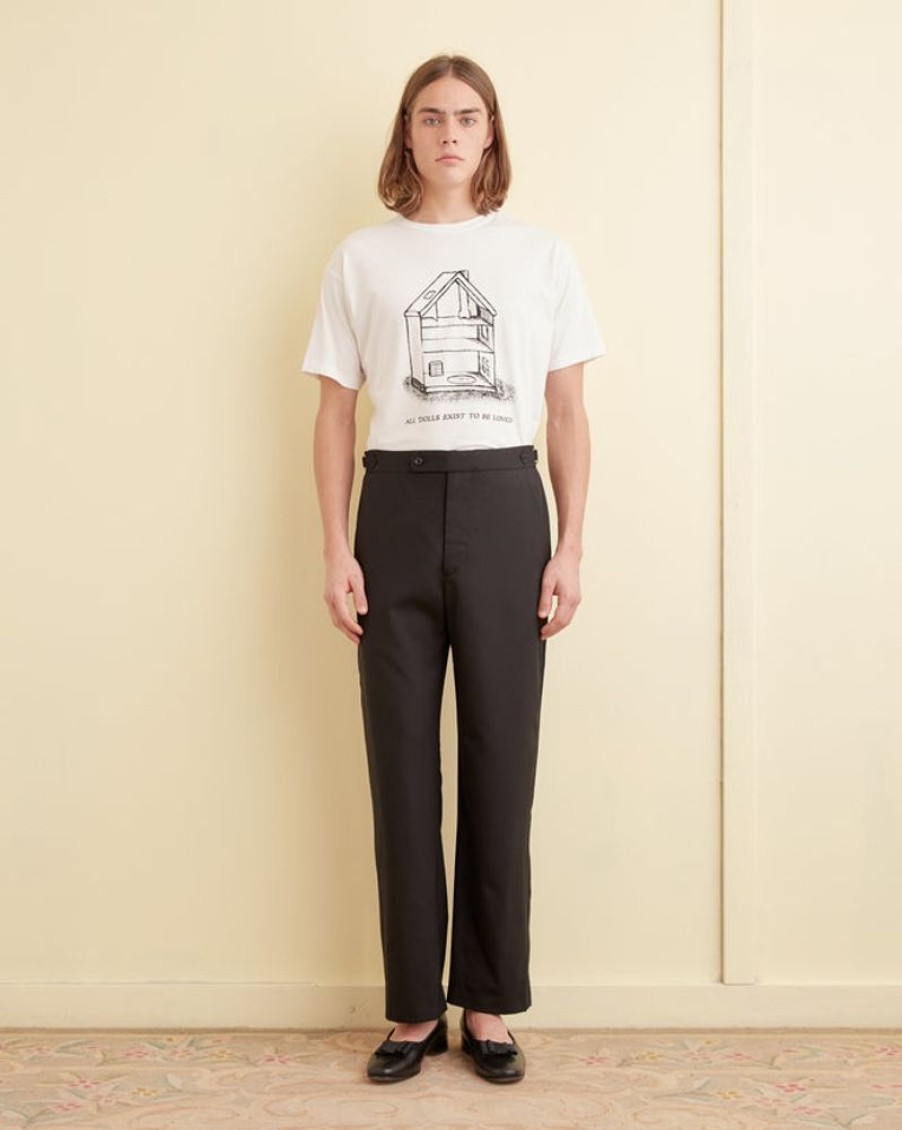 BODE New York Tropical Wool Side-Buckle Trousers | Trousers & Pants