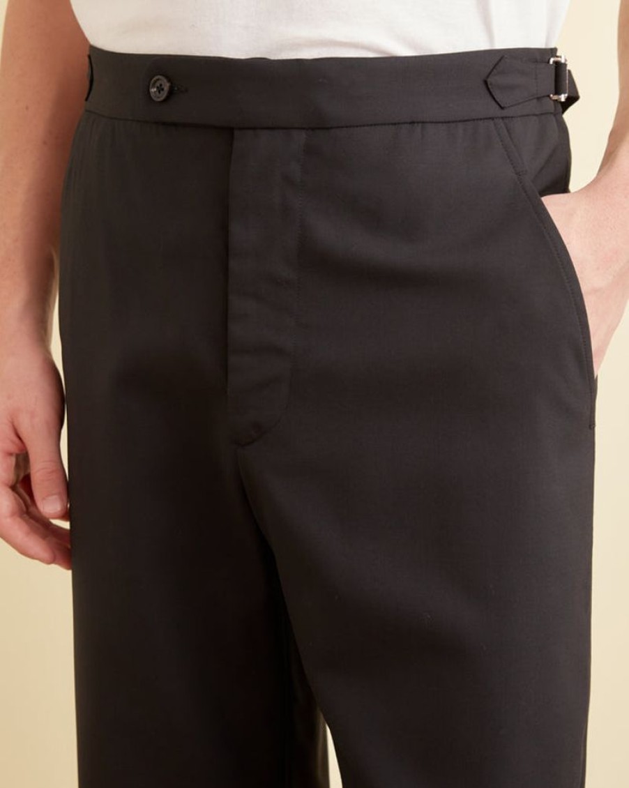 BODE New York Tropical Wool Side-Buckle Trousers | Trousers & Pants