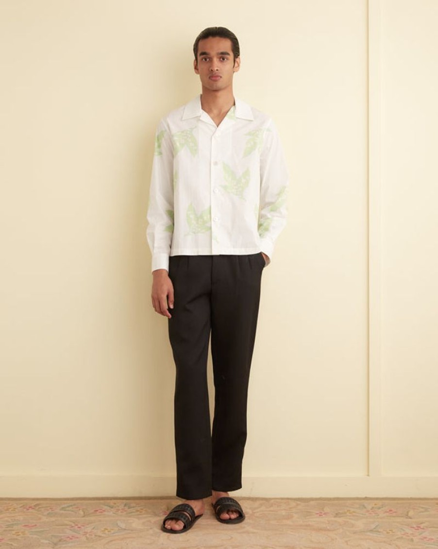 BODE New York Lily Of The Valley Long Sleeve Shirt | Shirts