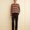 BODE New York Village Stripe Pullover | Knitwear