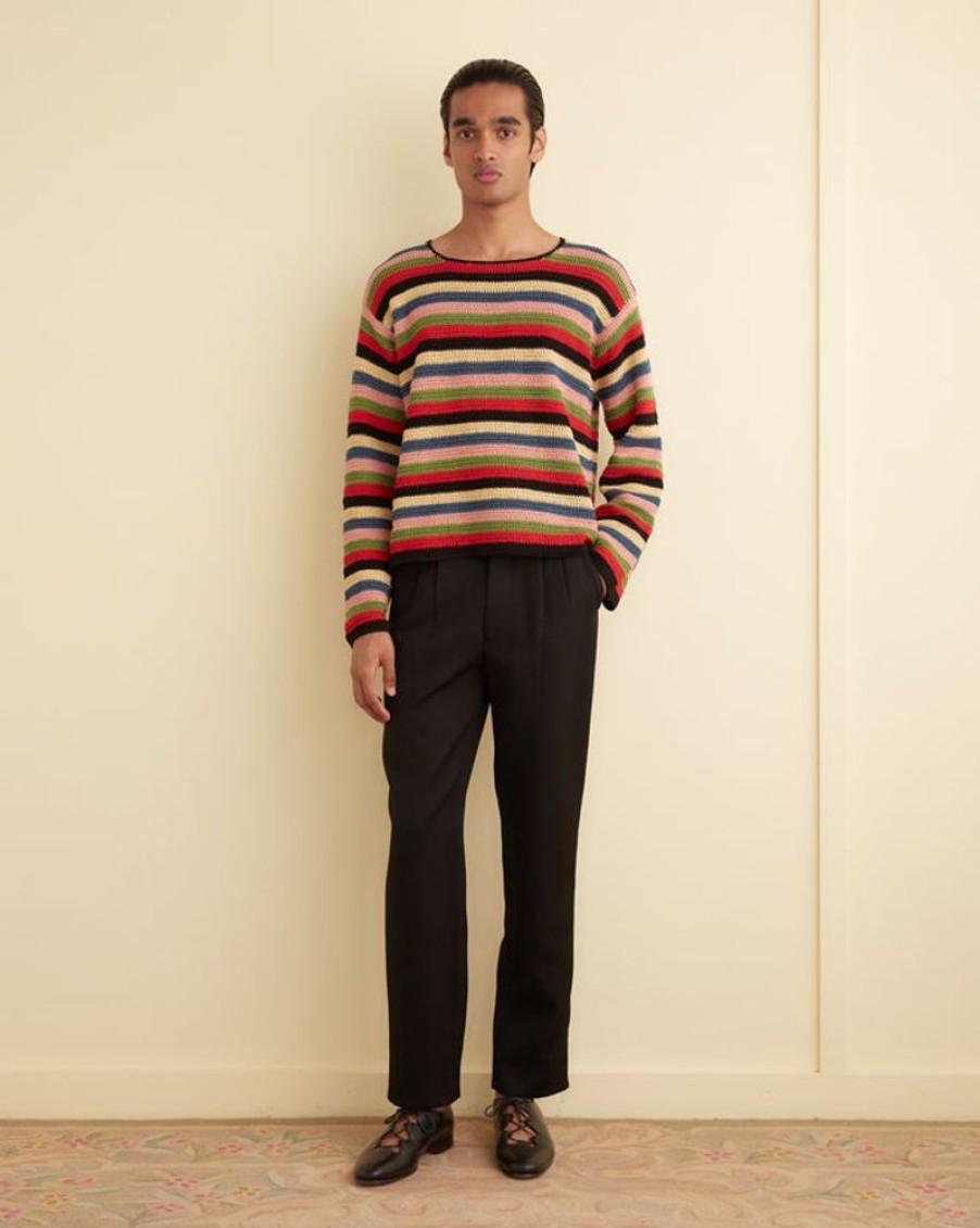 BODE New York Village Stripe Pullover | Knitwear