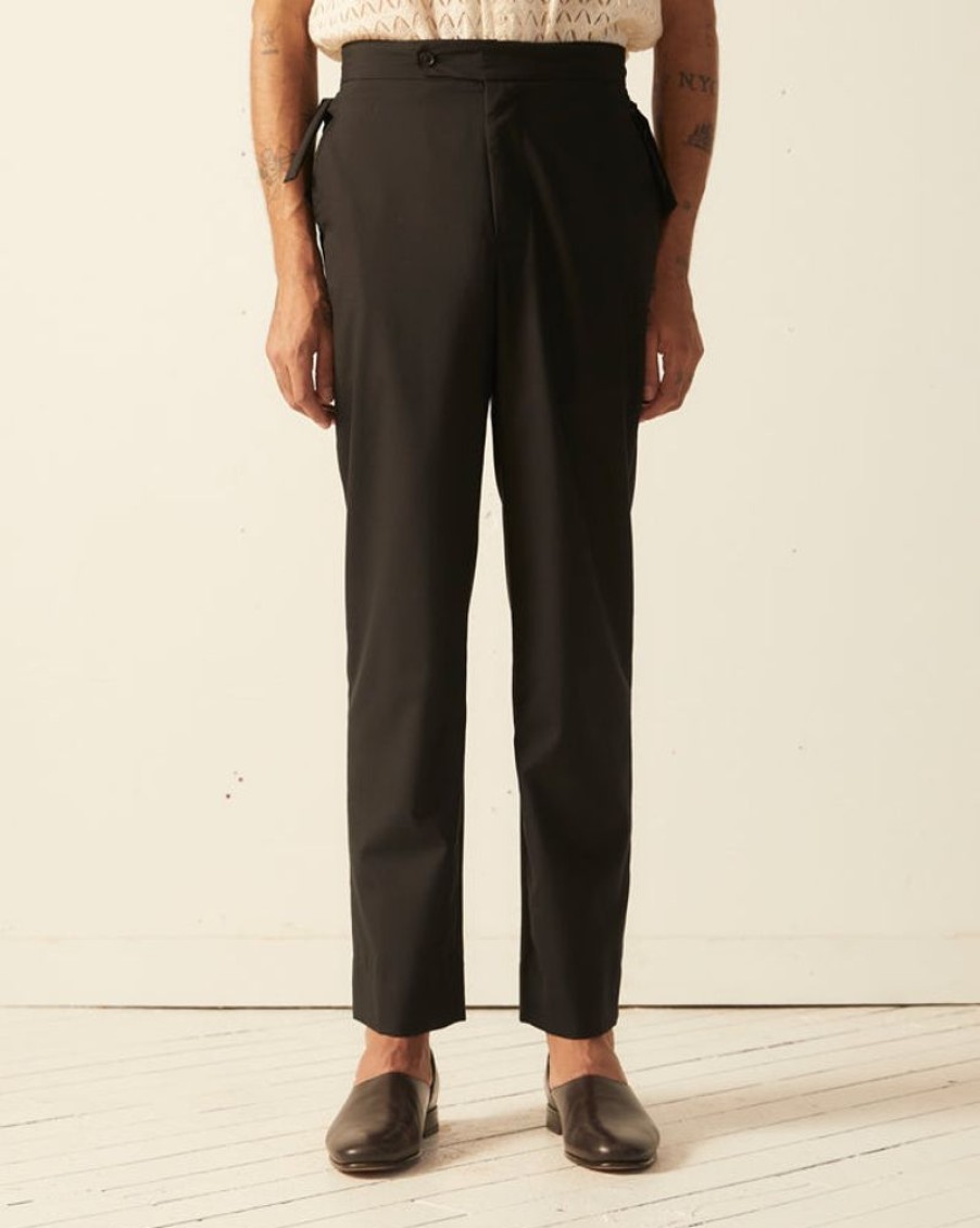 BODE New York Tropical Wool Side Tie Trousers | Trousers & Pants