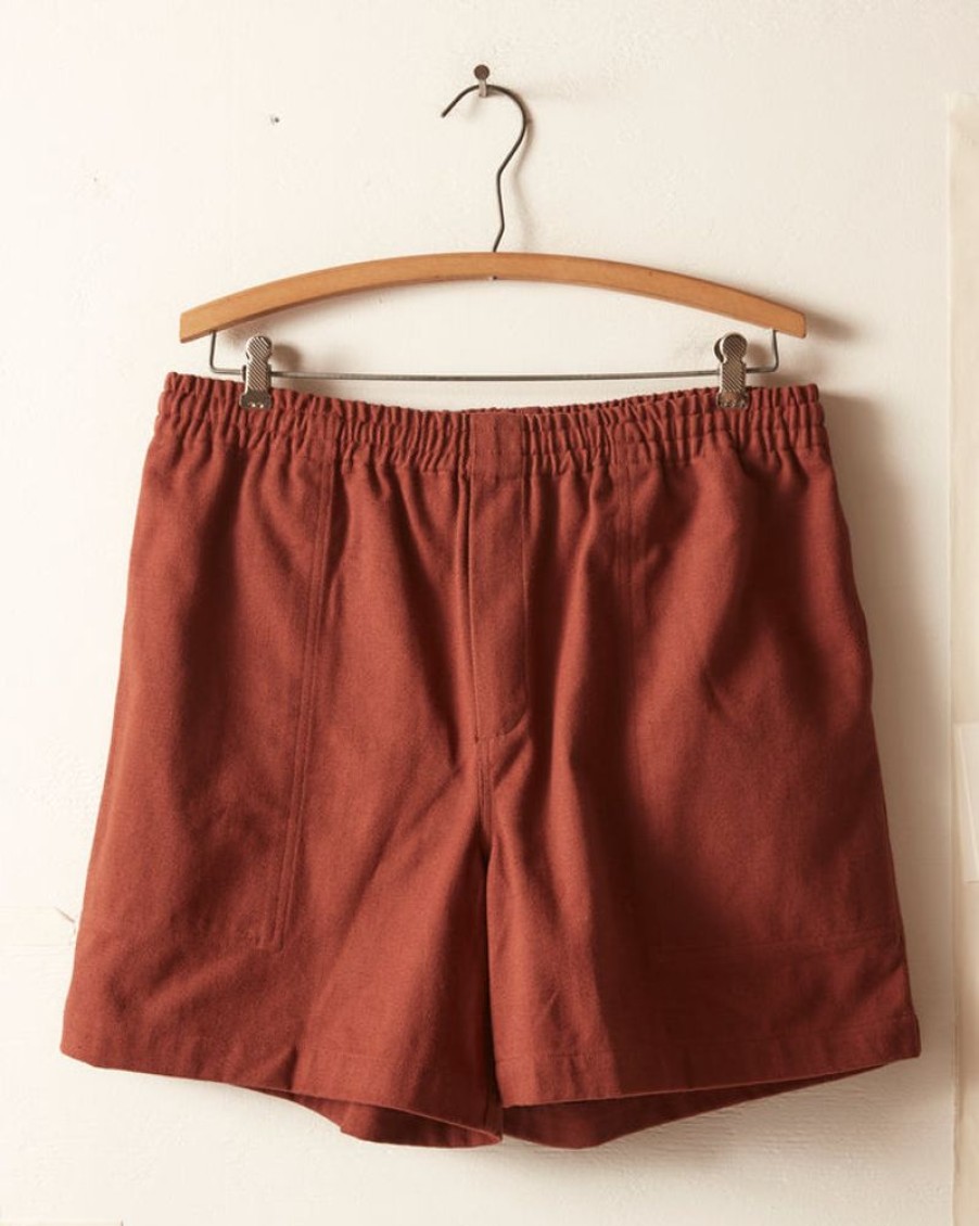 BODE New York Twill Rugby Short - Cinnamon | Shorts