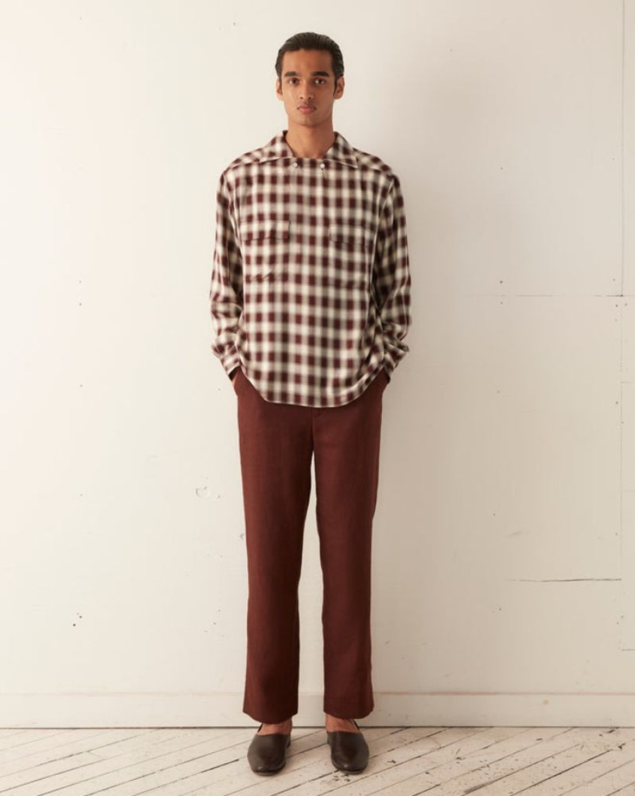 BODE New York Shadow Plaid Wrenn Shirt | Shirts