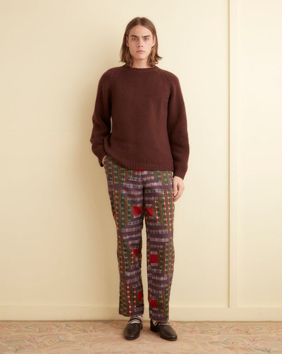 BODE New York Plaid Log Cabin Trousers | Trousers & Pants