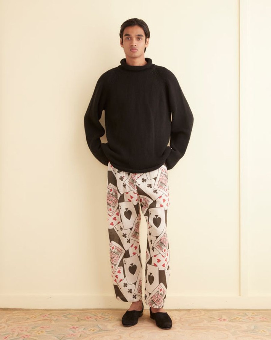 BODE New York Ace Of Spades Pajama Pants | Trousers & Pants