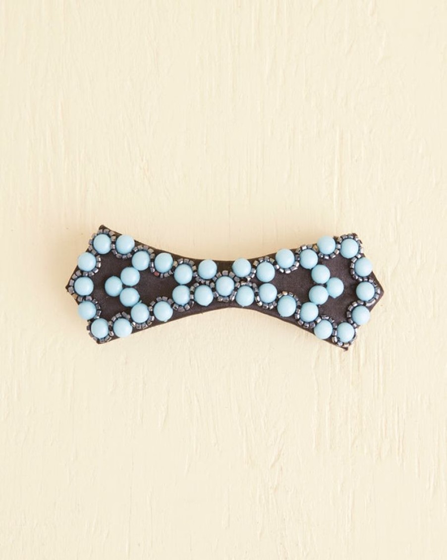 BODE New York Blue Bowtie Barrette | Accessories