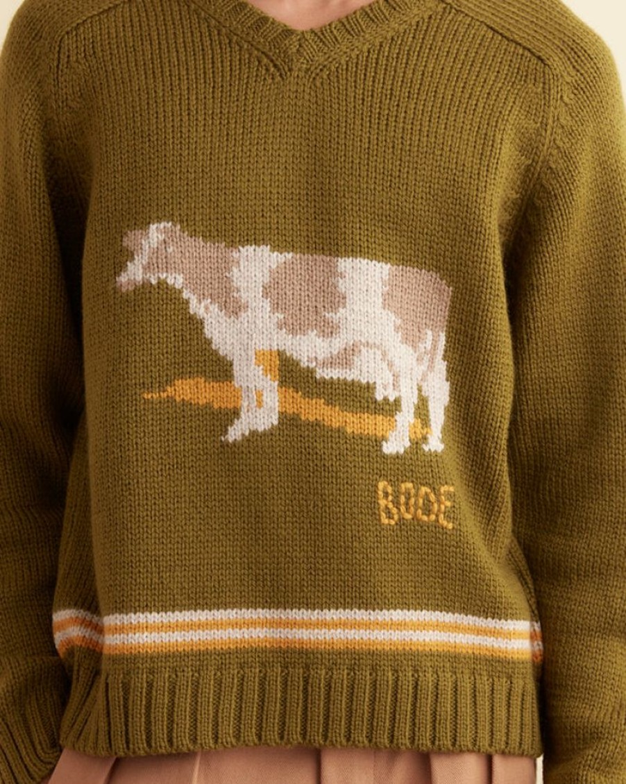 BODE New York Cattle Sweater | Knitwear