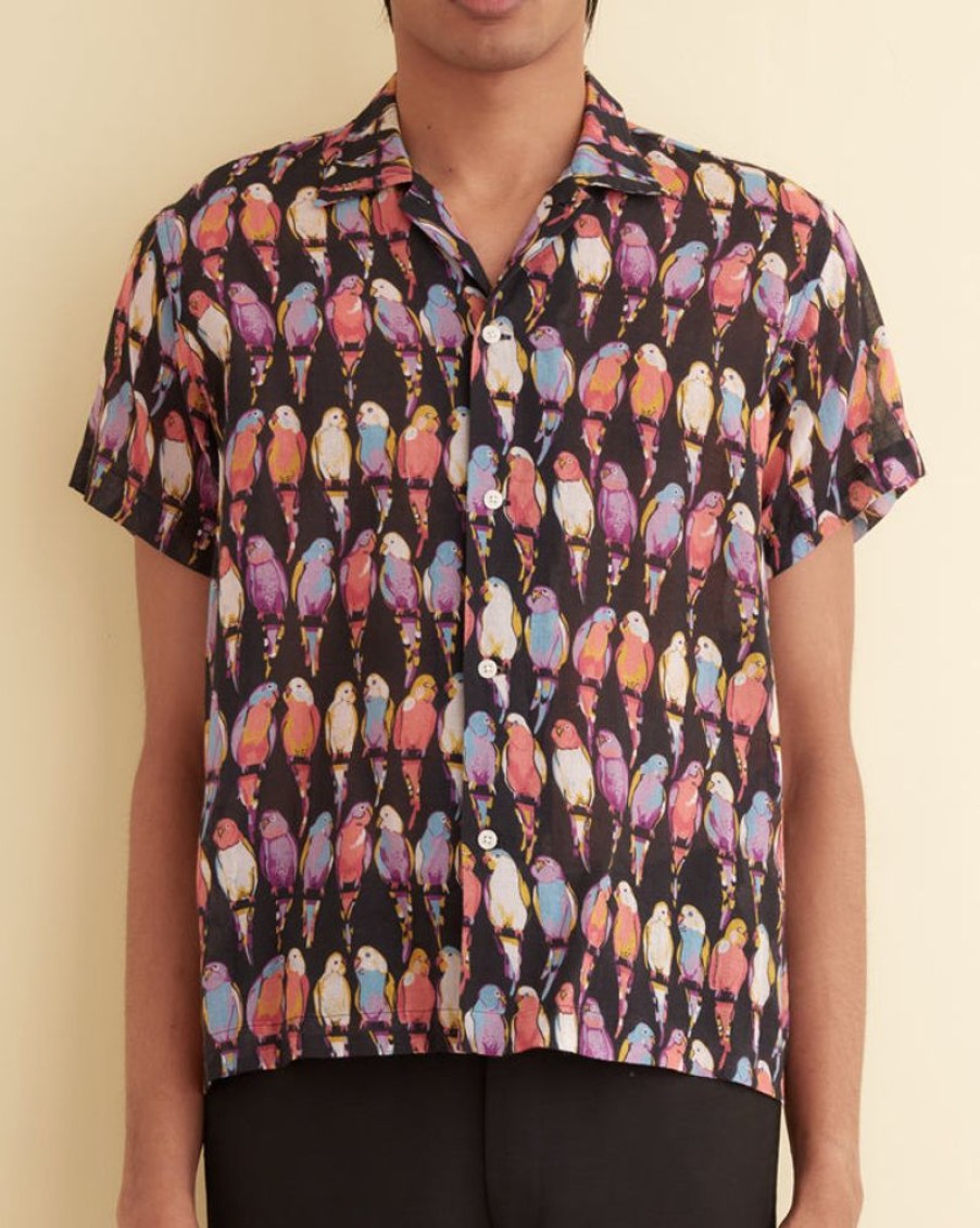 BODE New York Parakeet Short Sleeve Shirt | Shirts