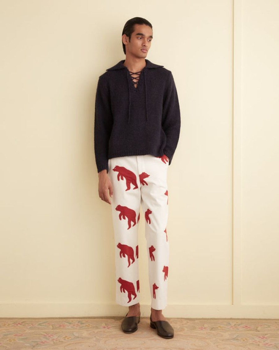 BODE New York Bear Applique Trousers | Trousers & Pants