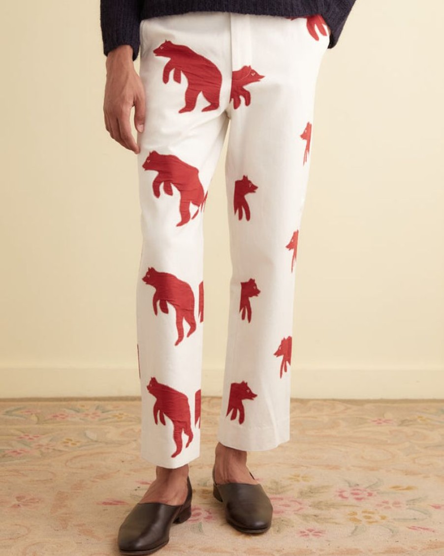 BODE New York Bear Applique Trousers | Trousers & Pants