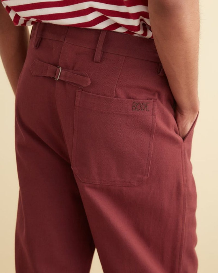 BODE New York Standard Trousers - Merlot | Trousers & Pants