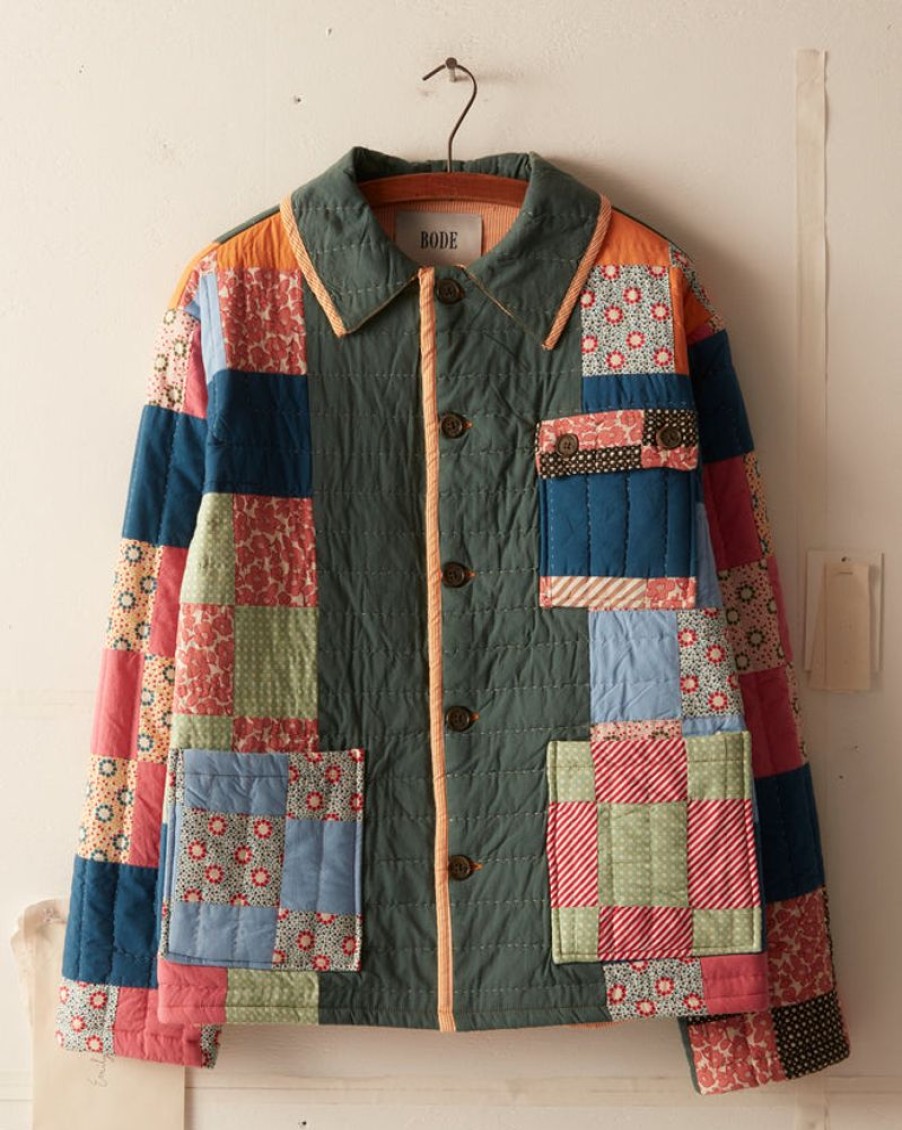 BODE New York Dotted Daisy Quilt Workwear Jacket | Outerwear