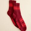 BODE New York Herrington Stripe Socks - Burgundy | Accessories