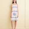 BODE New York Blue Flax Dress - Xs | Dresses