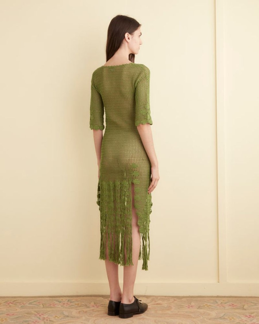 BODE New York Flint Dress - Apple | Knitwear