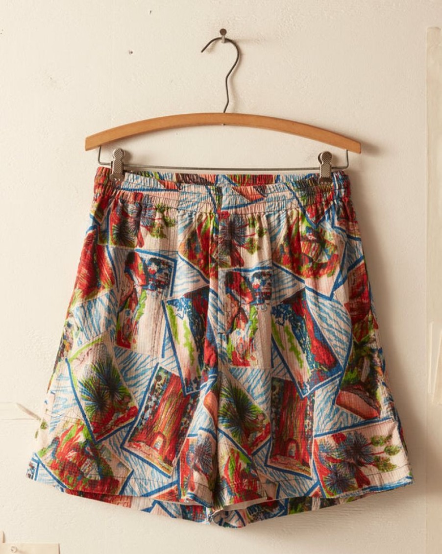 BODE New York Seersucker Postcard Shorts | Shorts