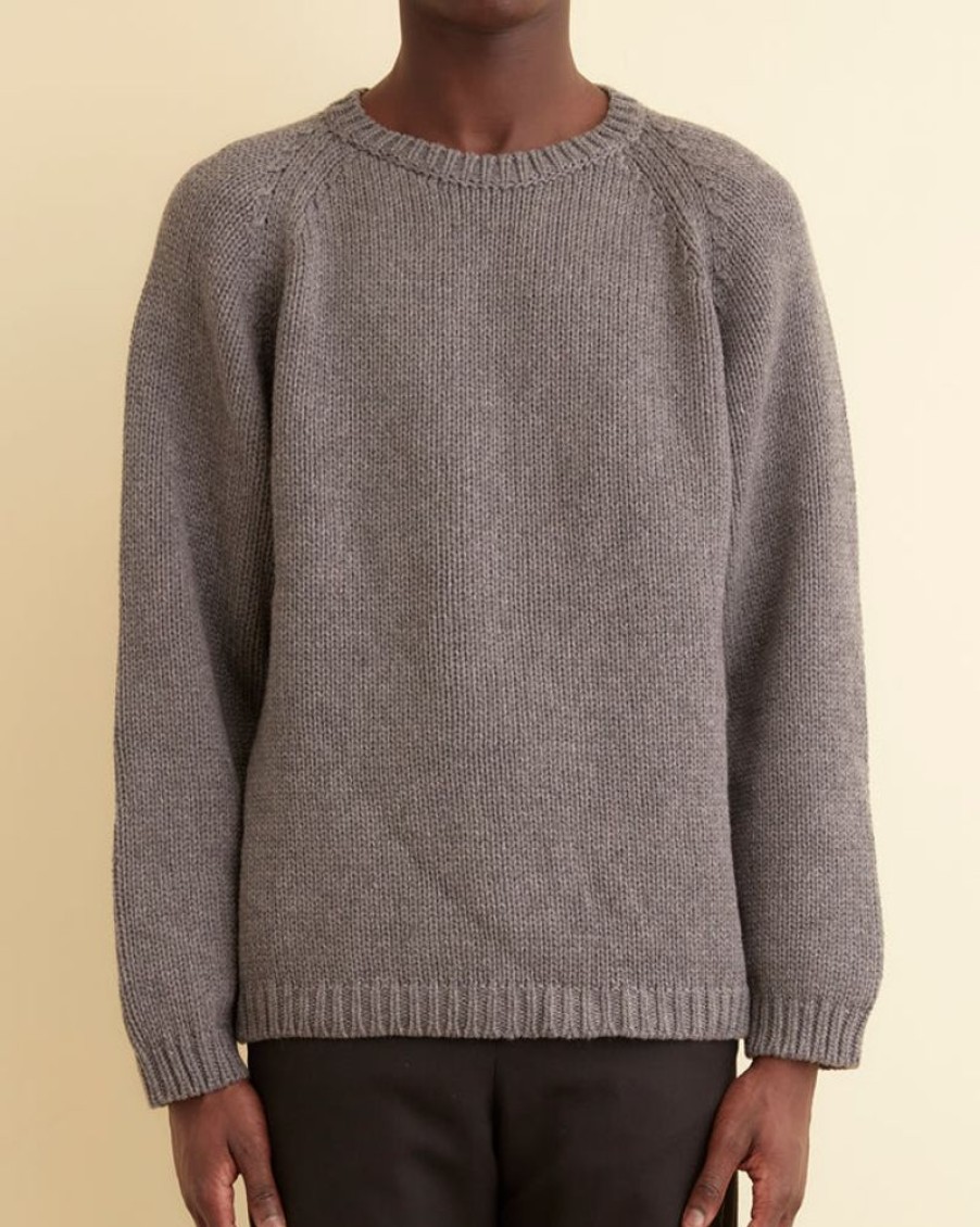 BODE New York Cashmere Crewneck - Grey | Knitwear