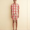 BODE New York Complementary Plaid Short Sleeve Shirt | Shirts