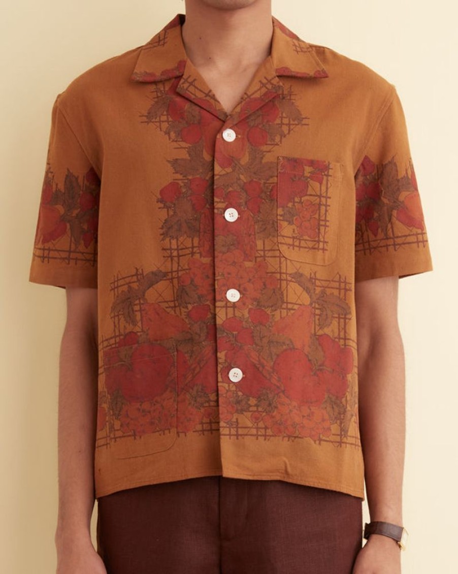 BODE New York Overdyed Tablecloth Shirt | Shirts