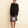 BODE New York Beaded Bourbon Rose Skirt | Skirts