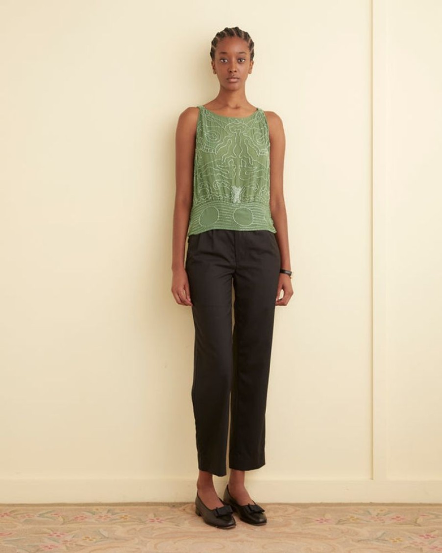 BODE New York Beaded Myrtle Shirt | Tops