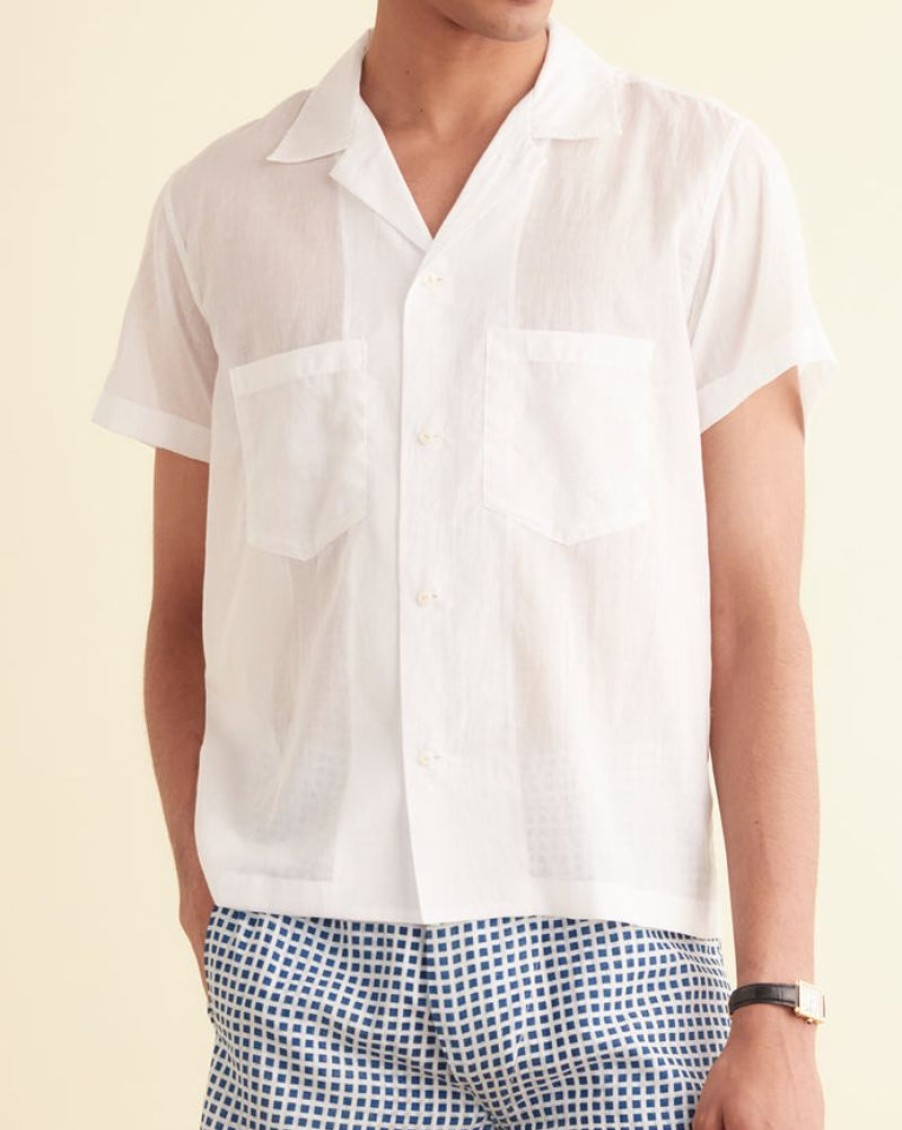 BODE New York Voile Short Sleeve Shirt | Shirts