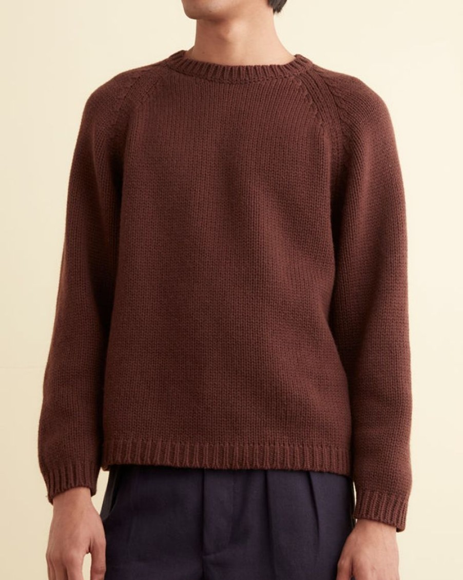 BODE New York Cashmere Crewneck - Cinnabar | Knitwear