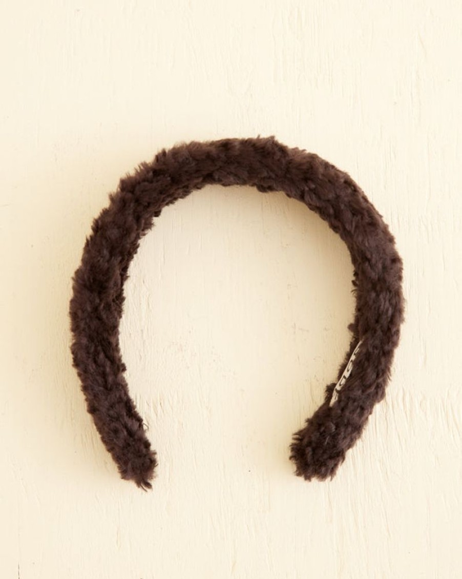 BODE New York Faux Fur Headband - Black | Accessories