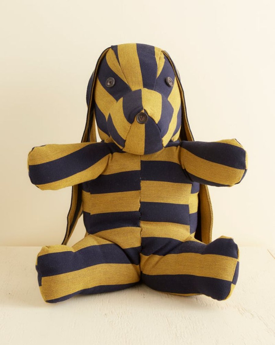 BODE New York Champlain Stripe Stuffed Dog | Home Goods