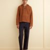 BODE New York Fleece Tie-Up Pullover | Knitwear