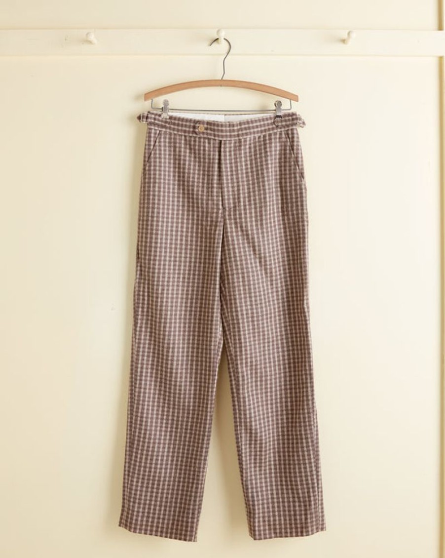 BODE New York Acorn Check Trousers - 28 | Trousers & Pants