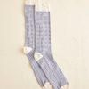 BODE New York Micro Check Socks Cream | Accessories