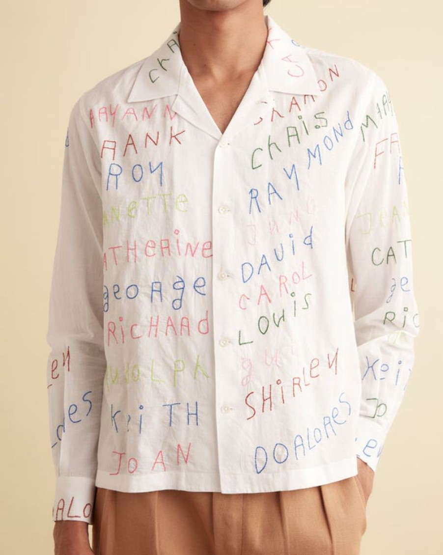 BODE New York Familial Hall Long Sleeve Shirt | Shirts