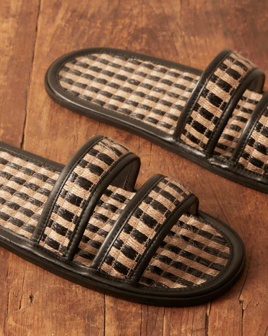 BODE New York Duotone Summer Slides - Black/Tan | Shoes