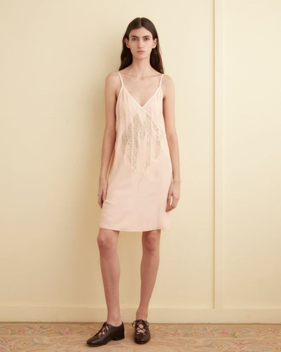 BODE New York Salmon Monogram Dress - M | Dresses