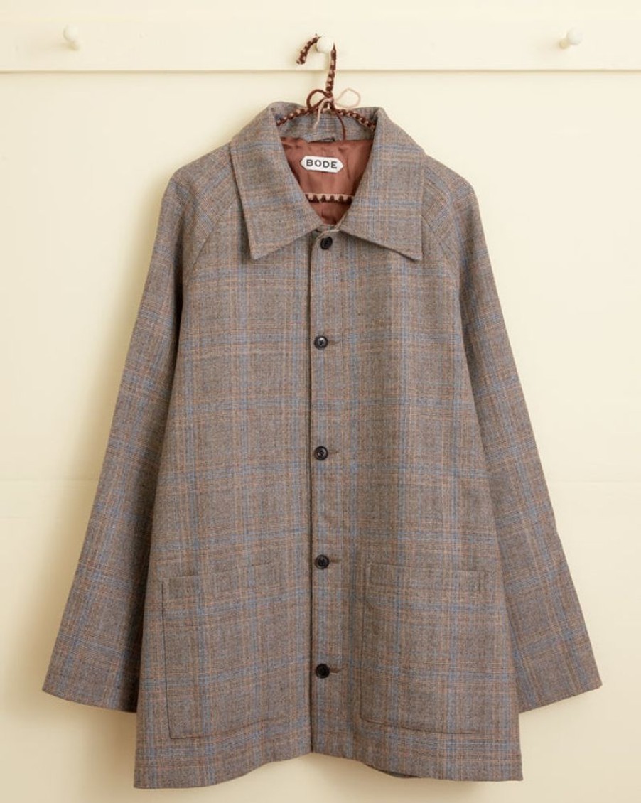 BODE New York Birdseed Check Jacket - L | Outerwear