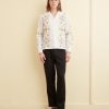 BODE New York Embroidered Buttercup Long Sleeve Shirt | Shirts