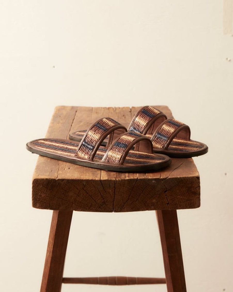 BODE New York Duotone Summer Slides - Brown/Blue | Shoes